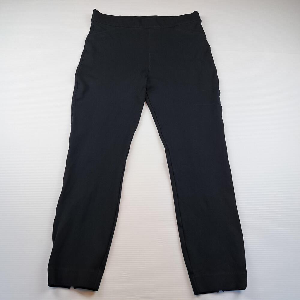 Spanx Pants Womens XL Tall Black Perfect Ponte Slim Pull On Ankle Shaping Career